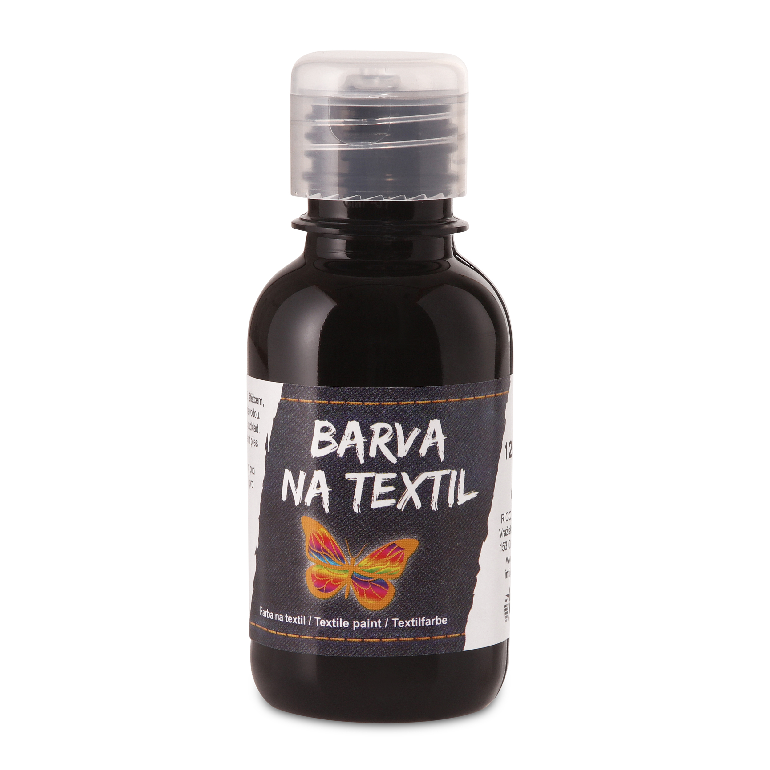Textilfarbe RICO, 125 ml, Schwarz