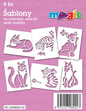 MAGIC Papierschablonen Set B2 – Kätzchen