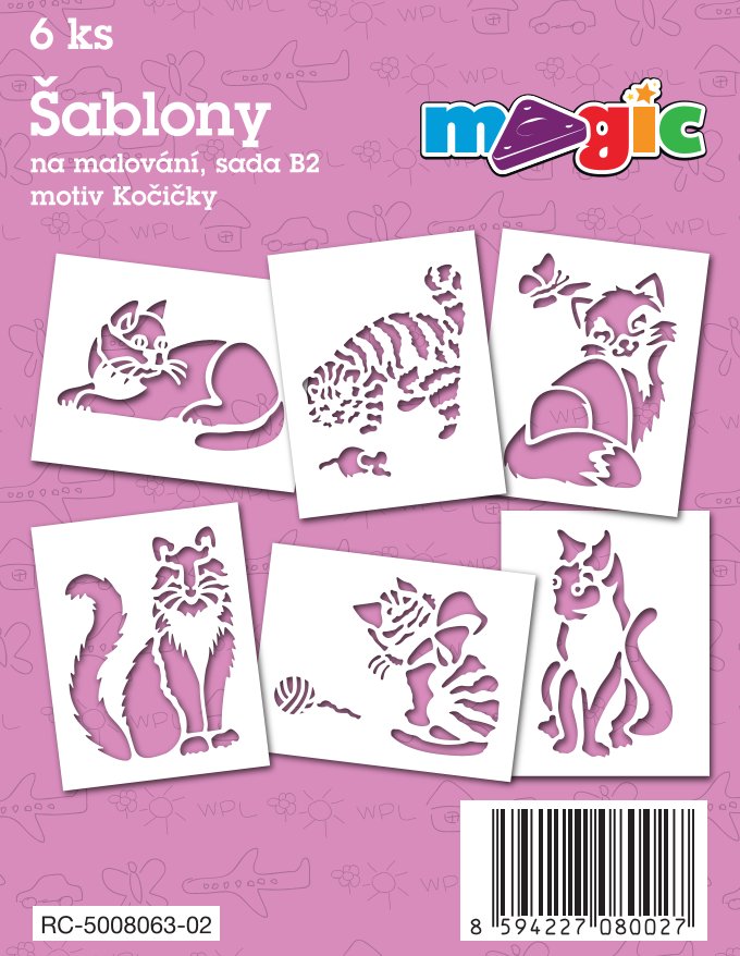 MAGIC Papierschablonen Set B2 – Kätzchen
