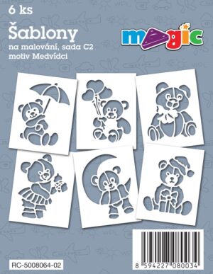 MAGIC Papierschablonen Set C2 – Teddybären