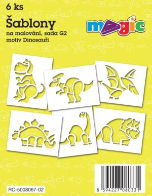 MAGIC Papierschablonen Set G2 – Dinosaurier