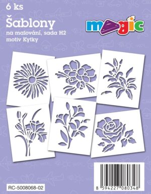 MAGIC Papierschablonen Set H2 – Blumen III.