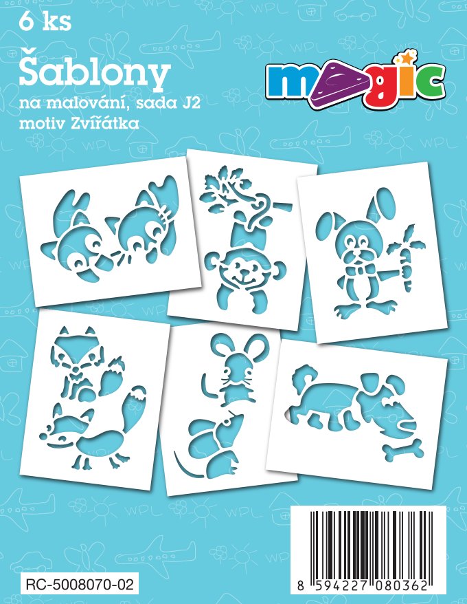 MAGIC Papierschablonen Set J2 – Tiere III.
