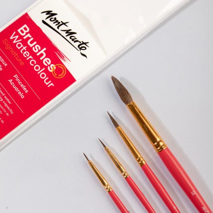 Pinsel Set Mont Marte 4 Stück, (Nr. 0028) – Bild 2