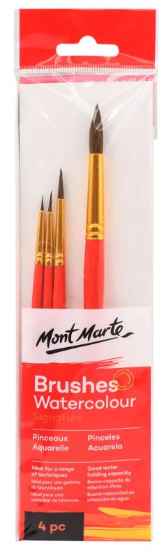 Pinsel Set Mont Marte 4 Stück, (Nr. 0029)