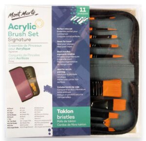 Acrylpinsel Set Mont Marte 11 Stück, (Nr. 0030)
