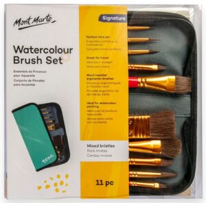 Aquarellpinsel Set Mont Marte 11 Stück, (Nr. 0032)