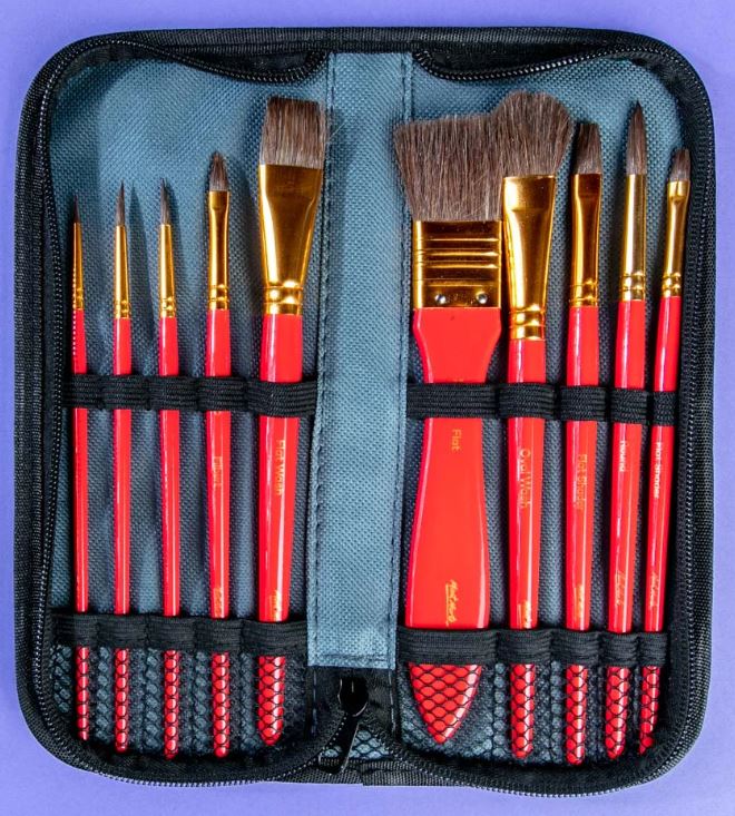 Aquarellpinsel Set Mont Marte 11 Stück, (Nr. 0032) – Bild 2