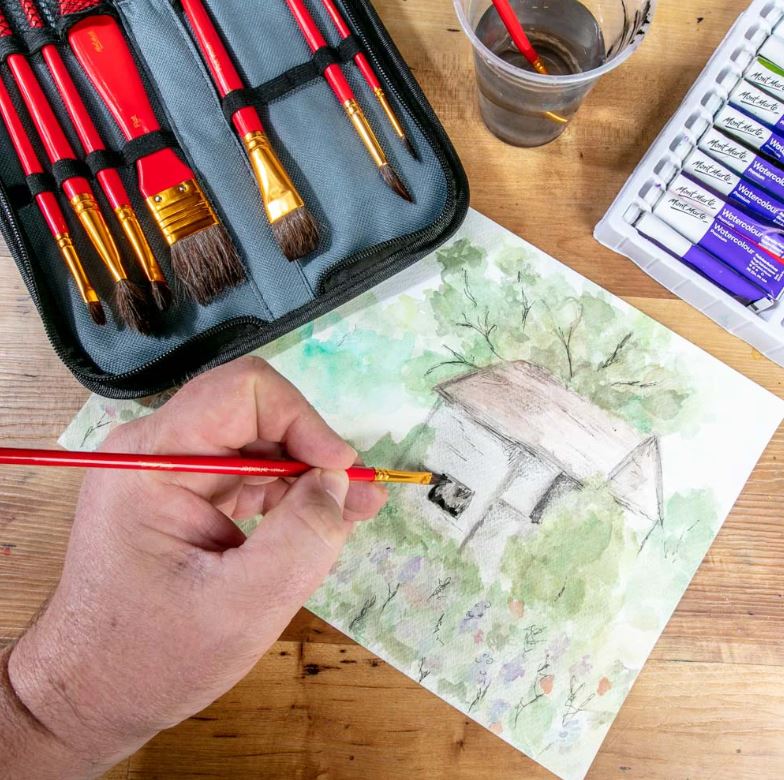 Aquarellpinsel Set Mont Marte 11 Stück, (Nr. 0032) – Bild 4