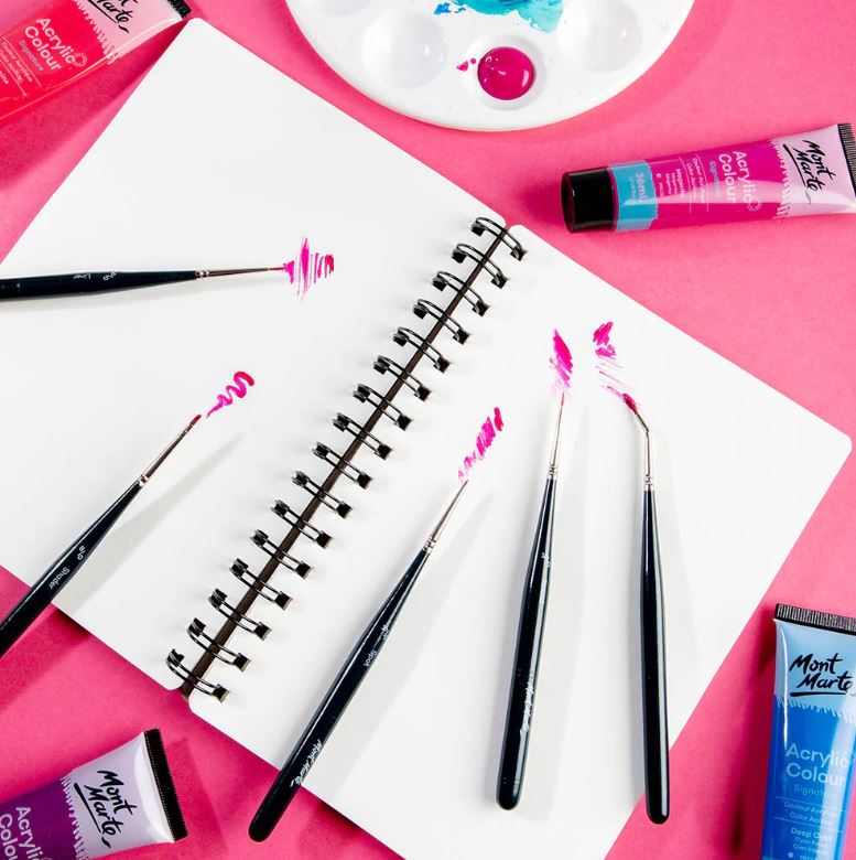 Minidetailpinsel set Mont Marte 5 Stück, (Nr. 0033) – Bild 4