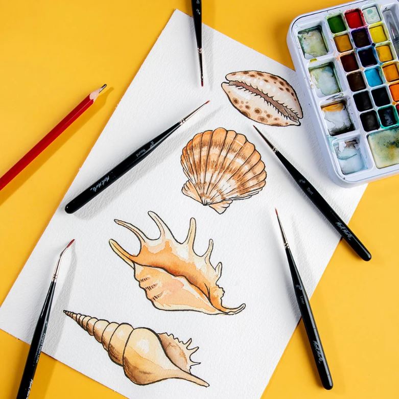 Minidetailpinsel set Mont Marte 5 Stück, (Nr. 0033) – Bild 5