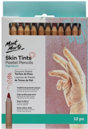 Mont Marte Wachspastellstifte, Nr. 0102, 12 Stück, Papierverpackung